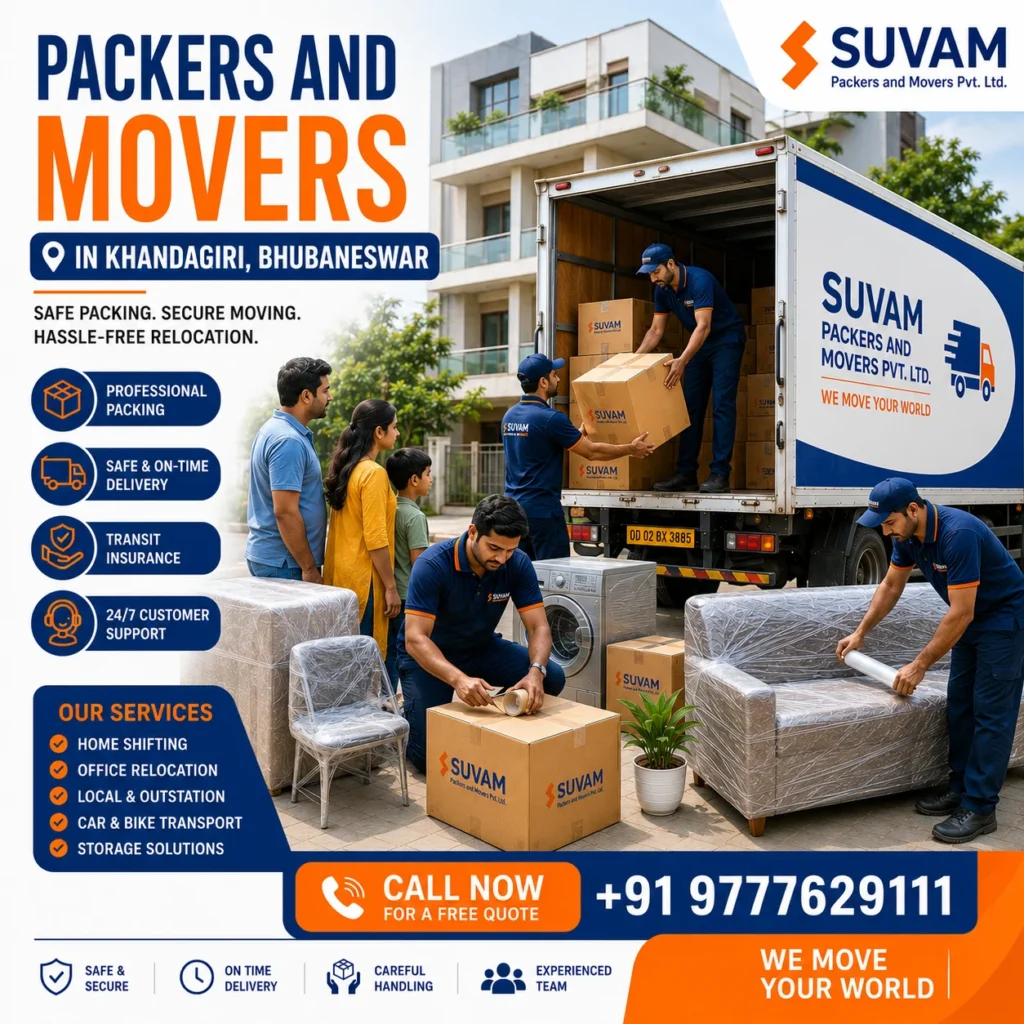 Best Packers and Movers in Khandagiri, Bhubaneswar
